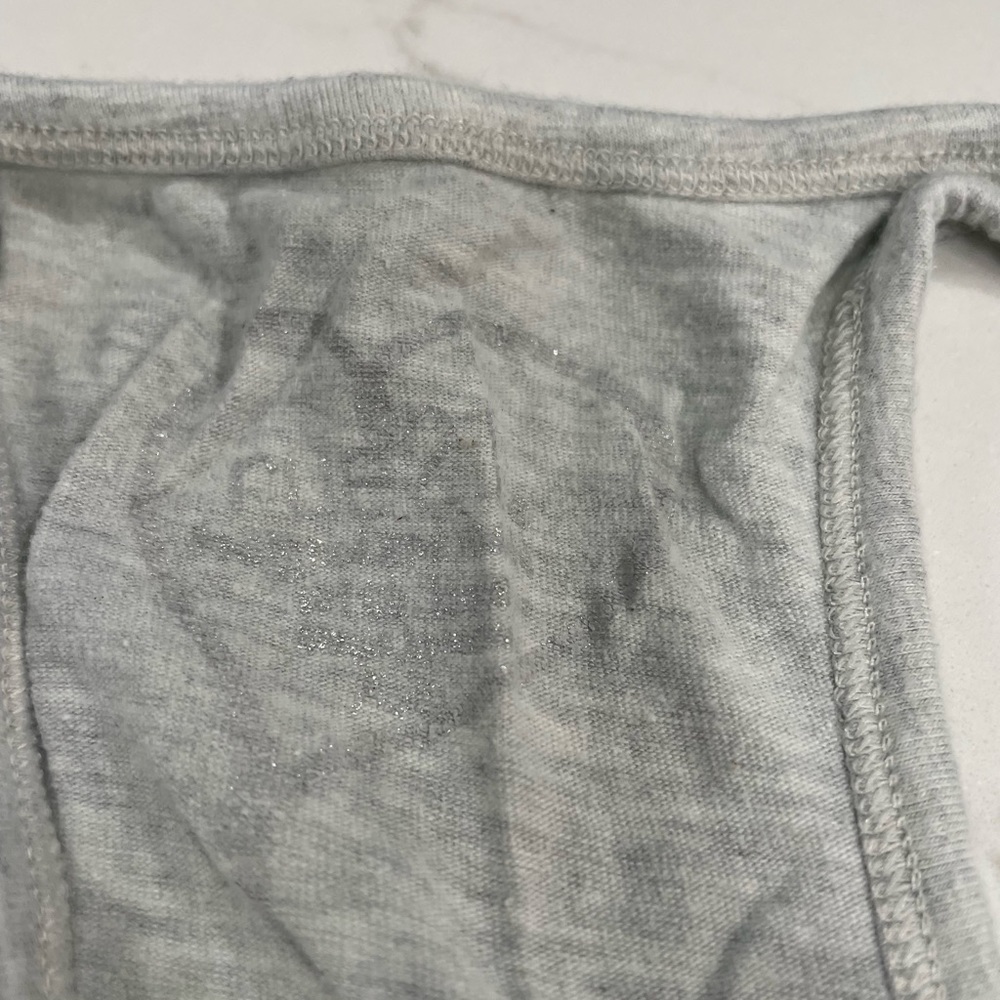 Womens Grey Racer Back Tank - Picture 3 of 4